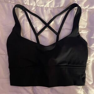 Woman’s Black Crossback Sports Bra